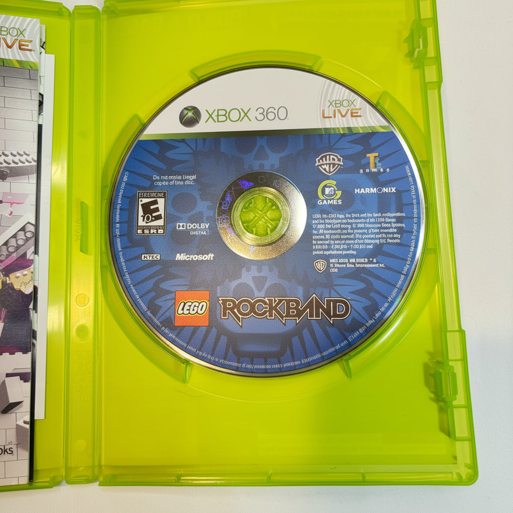 Video Game - Xbox 360 - LEGO Rock Band - Complete with Manual & Case - (Preowned)