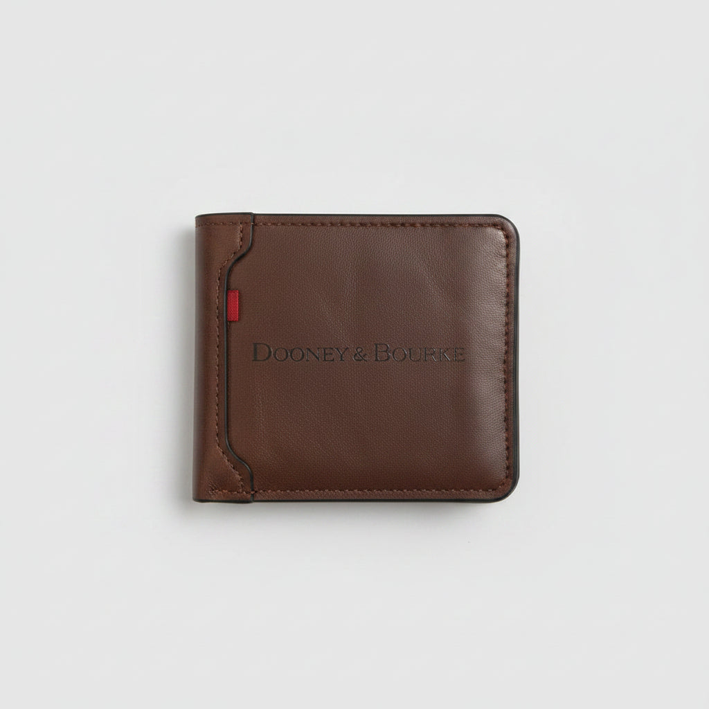 Wallet - Classic Billfold with Dooney & Bourke Embossed Logo - Black or Brown