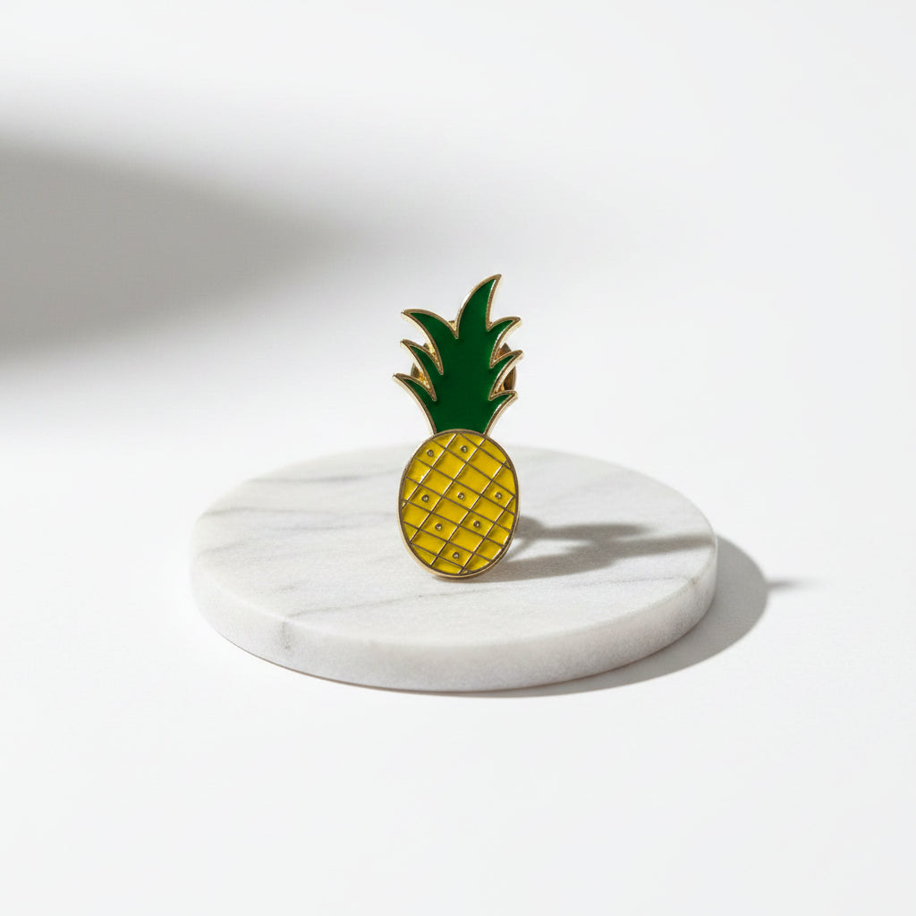 Lapel Pin - Vibrant Pineapple - Enamel