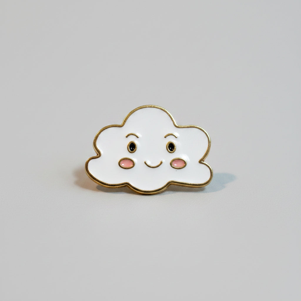 Lapel Pin - Happy Cloud