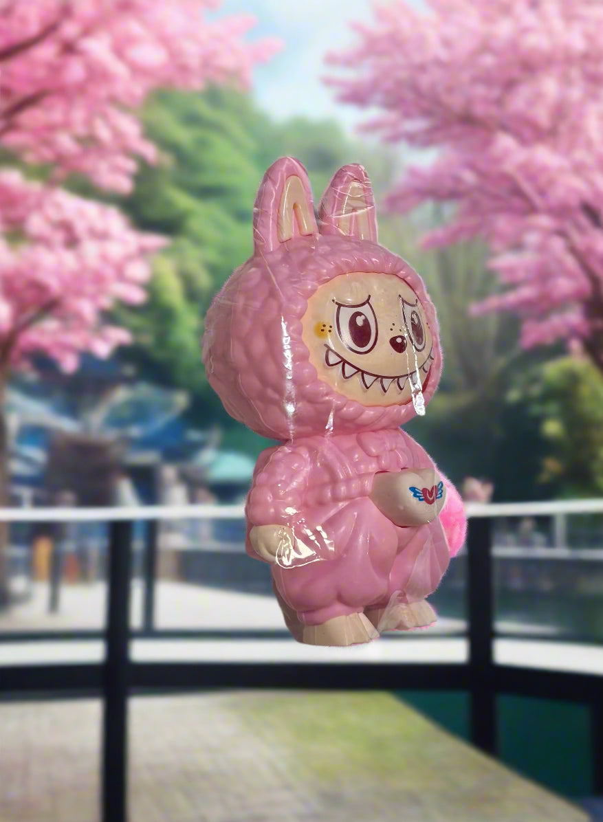 Keychain - Labubu "Pink Fluffy" - Face Changing