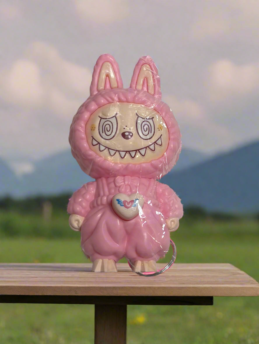 Keychain - Labubu "Pink Fluffy" - Face Changing