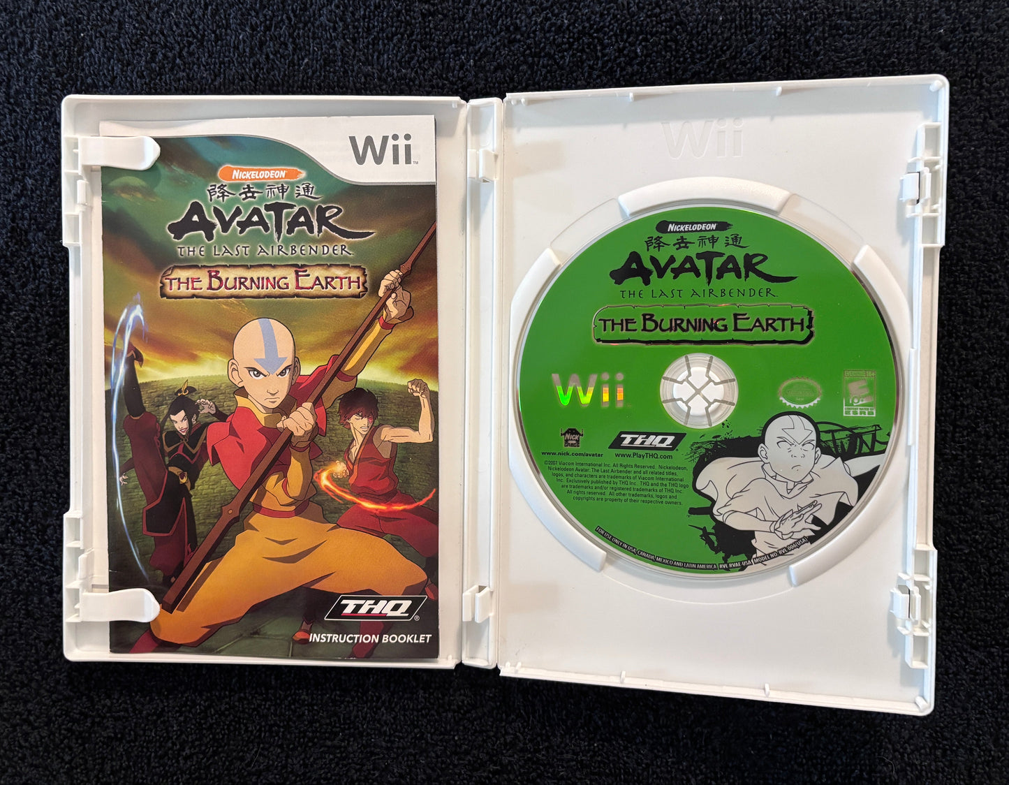 Video Games - Wii - Nickelodeon - Avatar - The Last Airbender - The Burning Earth