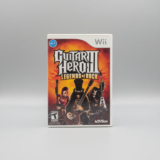 Video Games -Wii - Guitar Hero III - Legends of Rock - Rated T for Teens