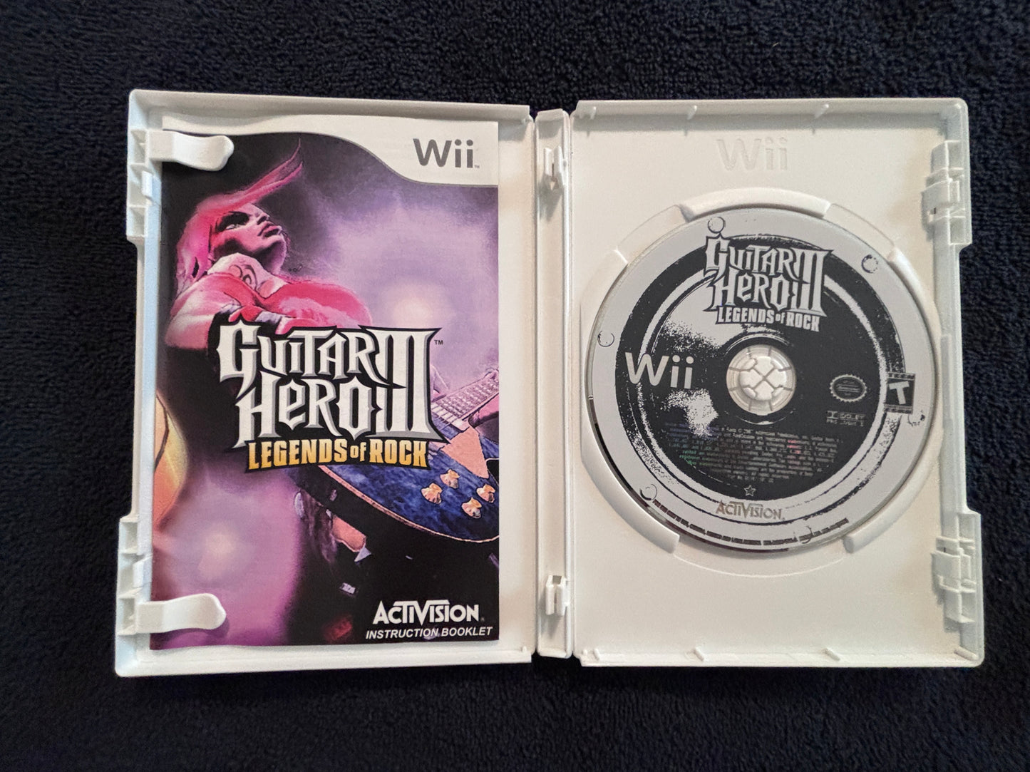 Video Games -Wii - Guitar Hero III - Legends of Rock - Rated T for Teens