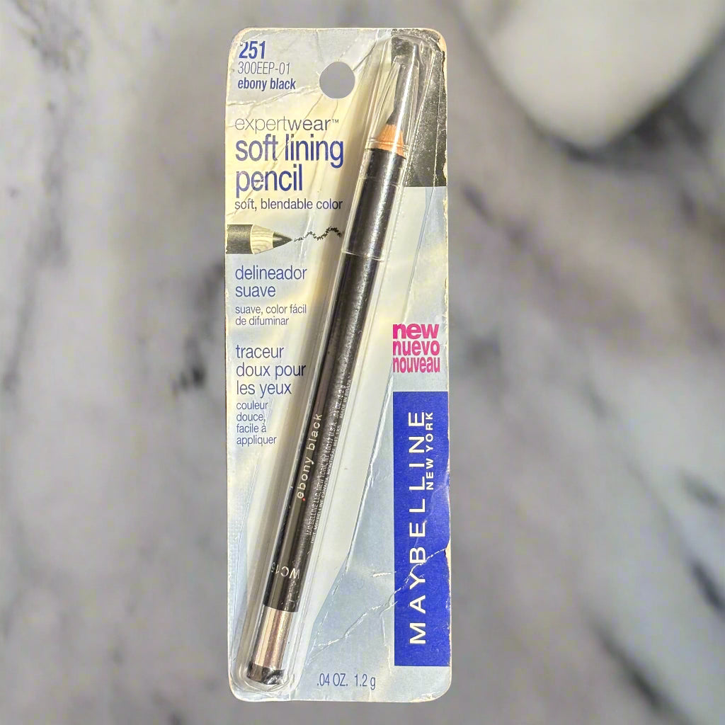 Eyeliner - Expertwear Soft Lining Pencil - #251 Ebony Black - Maybelline