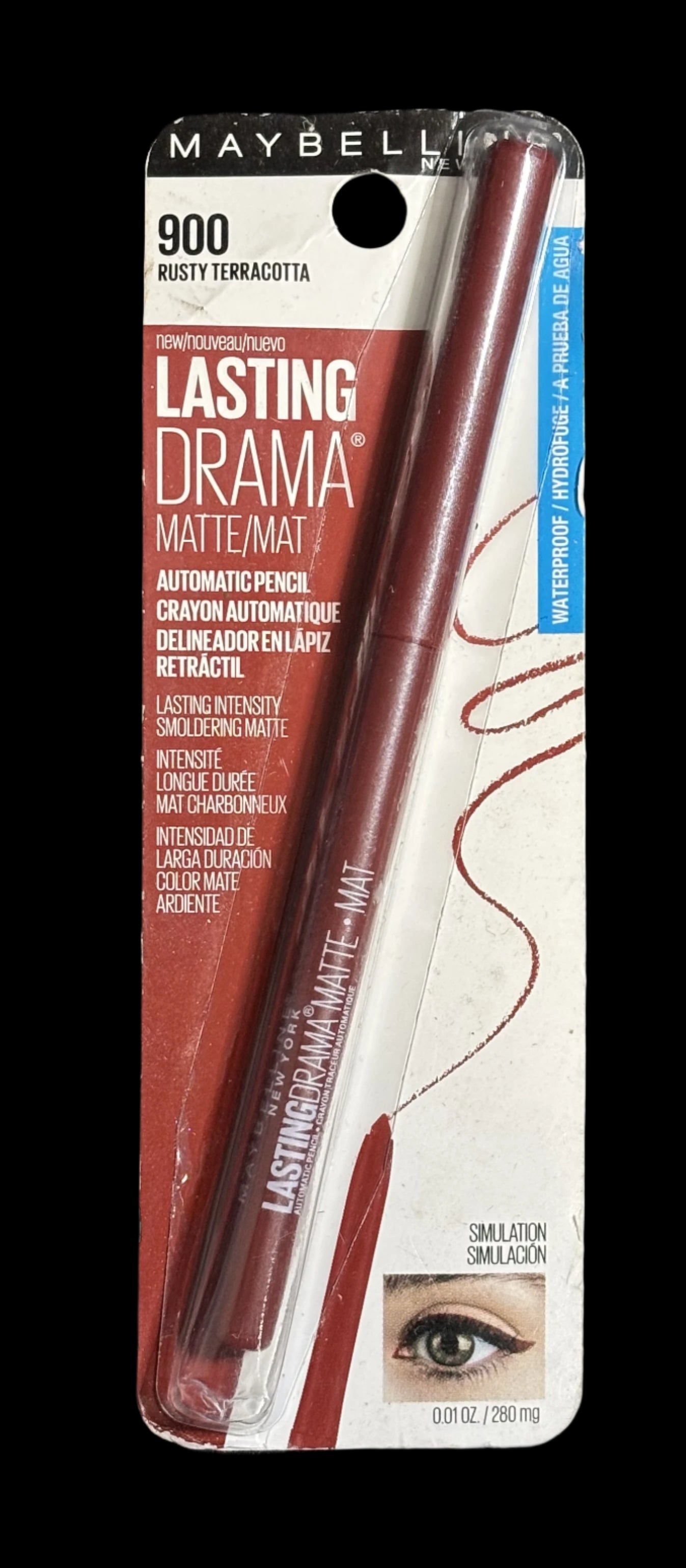Eyeliner - Long Lasting Drama Matte - by Maybelline - #900 Rusty Terracotta