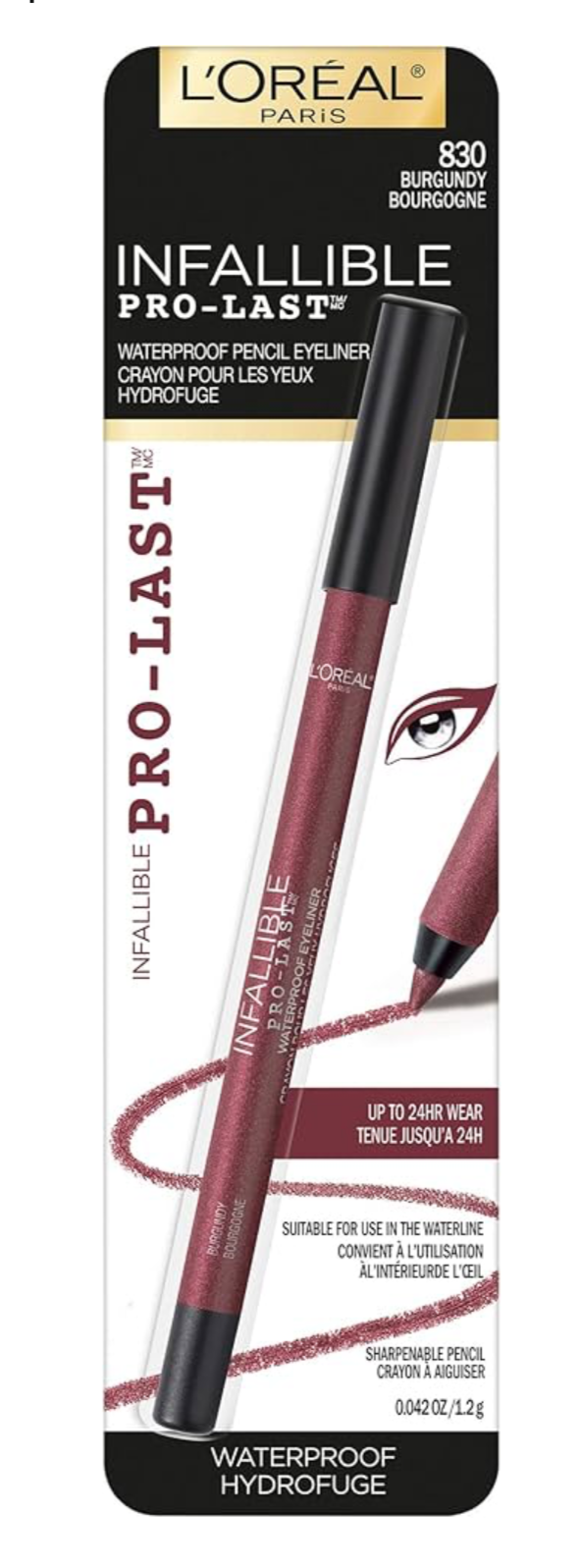 Eyeliner - Infallible Pro Last - Waterproof - #830 Burgundy - Loreal