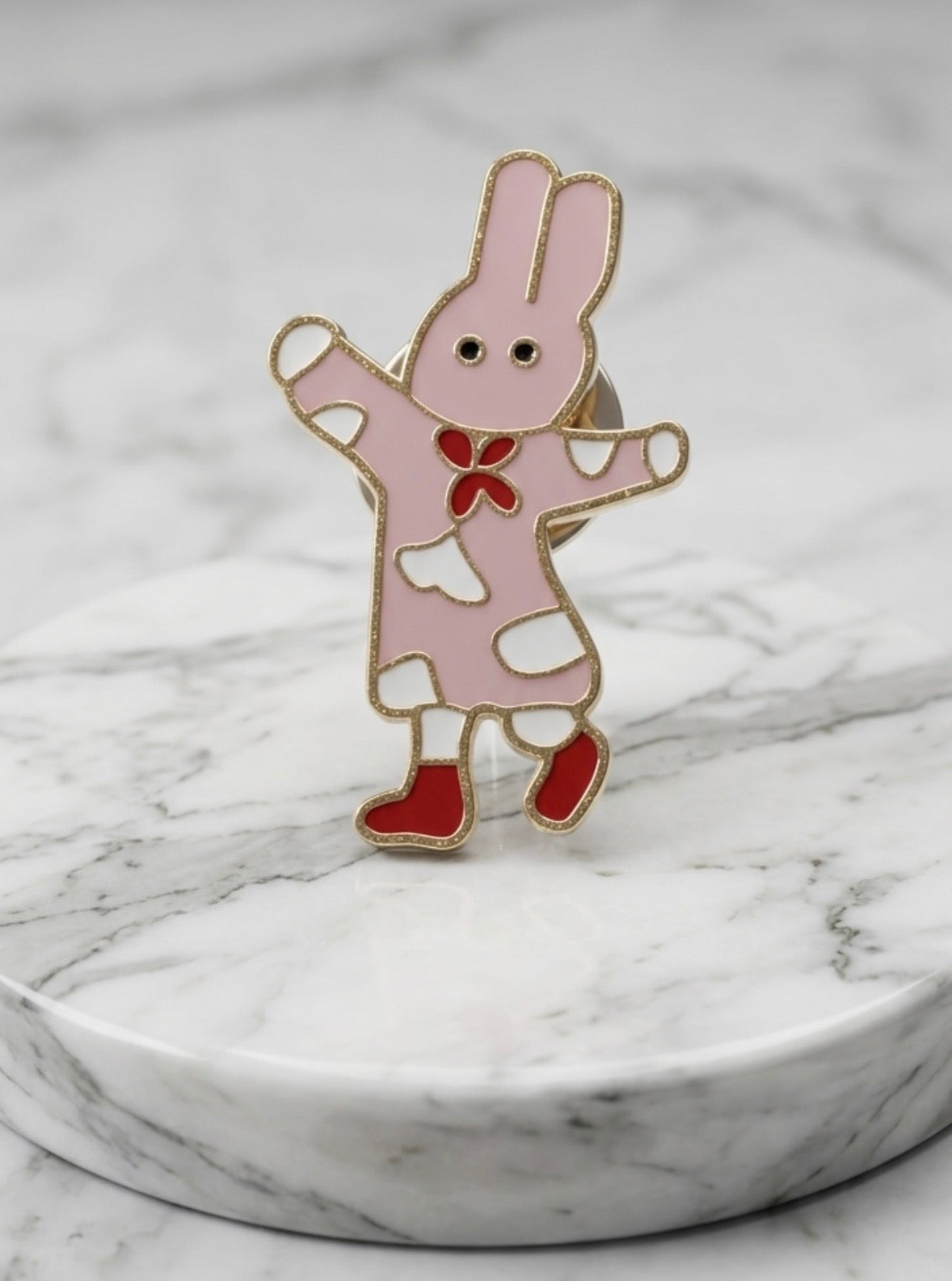 Lapel Pin - Whimsical Miffy Rabbit - Enamel Pin – Stylish Collector’s Tack Pin