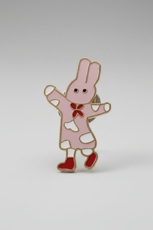 Lapel Pin - Whimsical Miffy Rabbit - Enamel Pin – Stylish Collector’s Tack Pin