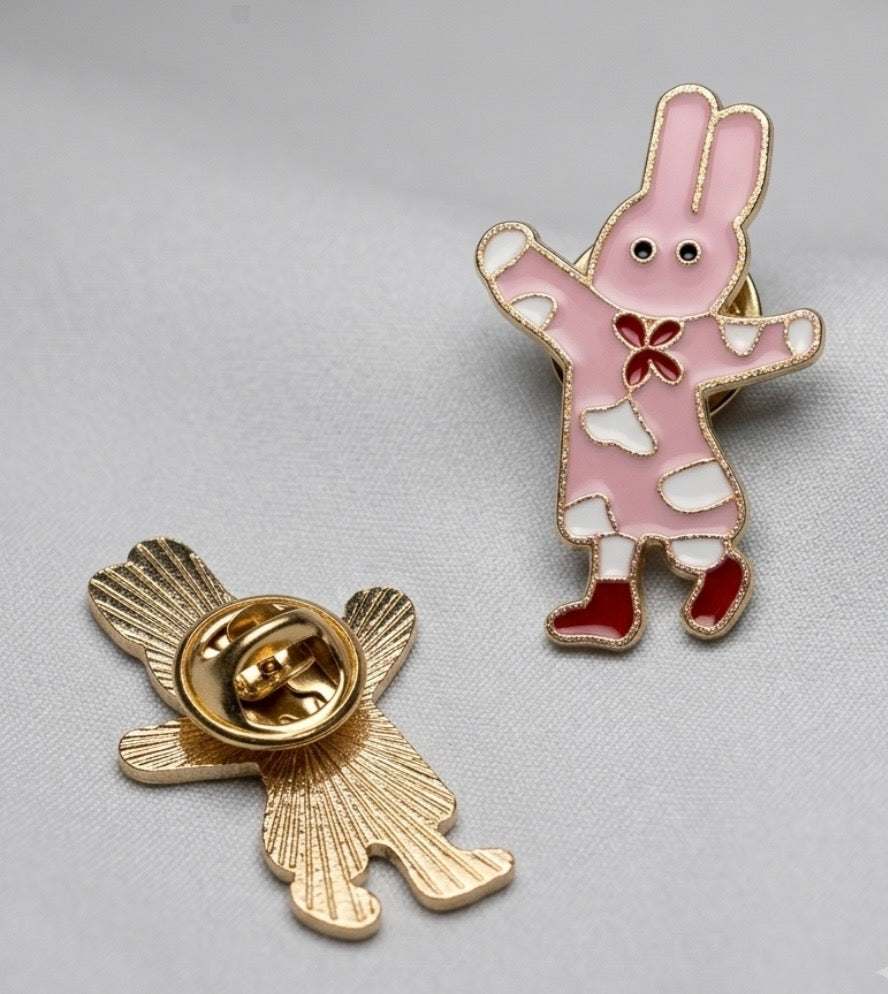 Lapel Pin - Whimsical Miffy Rabbit - Enamel Pin – Stylish Collector’s Tack Pin
