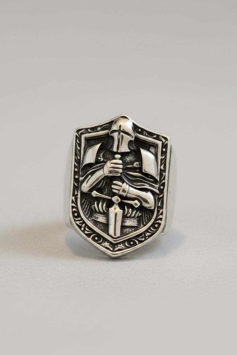 Ring -  Knight Templar Shield Signet - Size 9 - #1063
