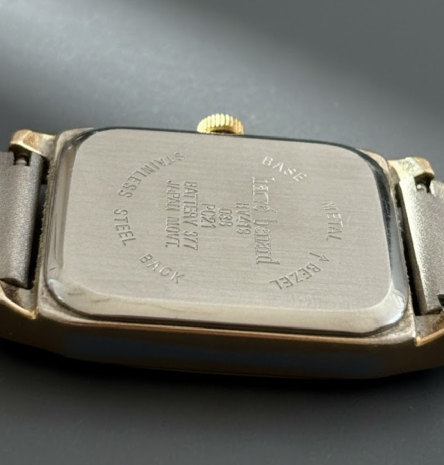 Watch - Vintage Harvé Benard Two-Tone Greek Key Bangle