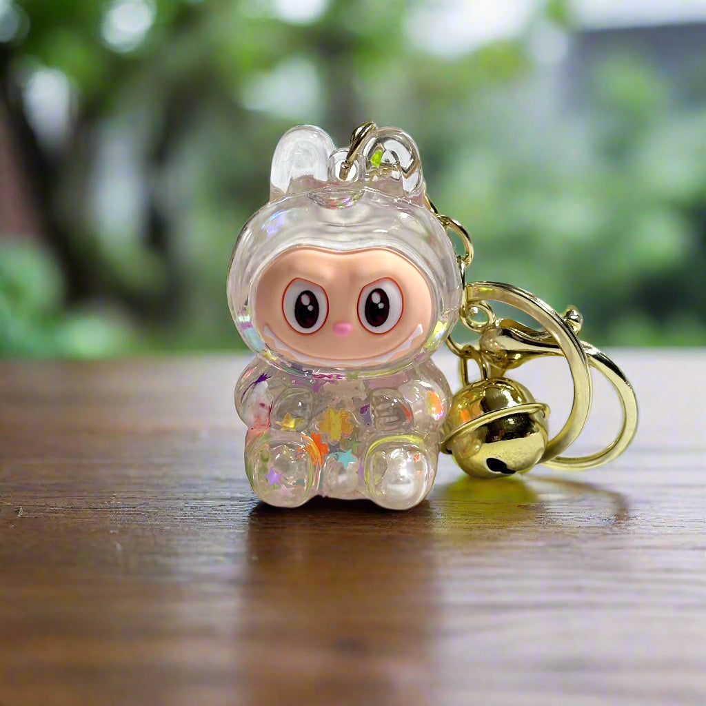 Keychain - Acrylic Labubu - Glitter Shaker