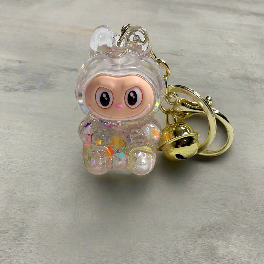 Keychain - Acrylic Labubu - Glitter Shaker