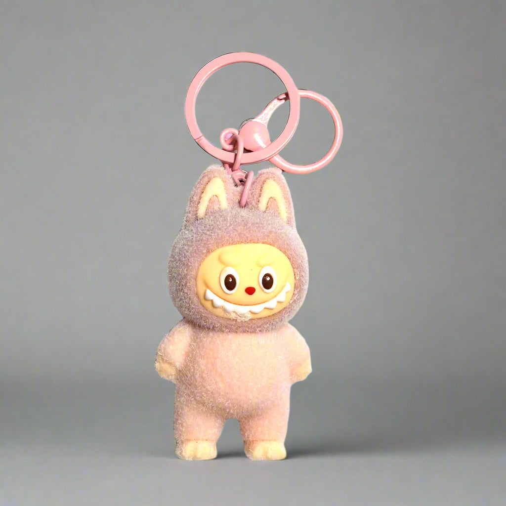 Keychain - Fuzzy Labubu Aliens