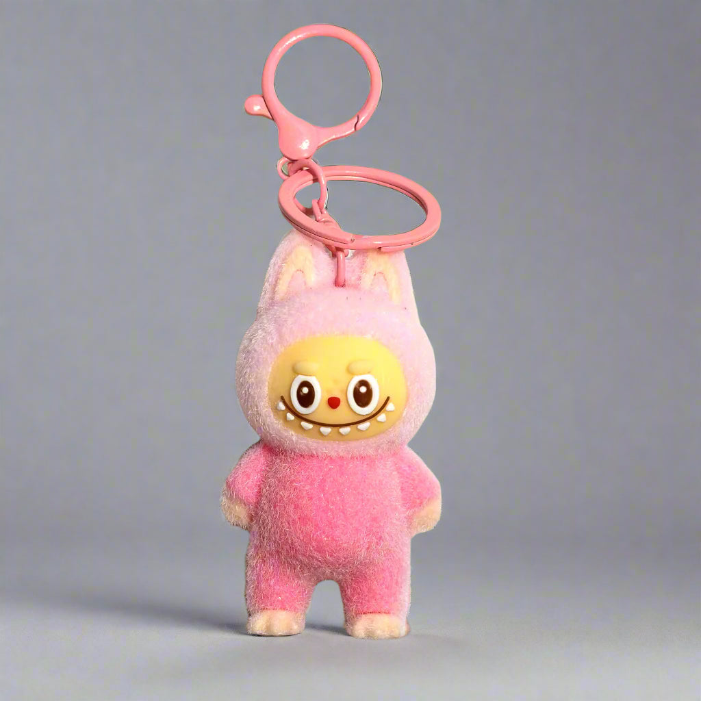 Keychain - Fuzzy Labubu Aliens