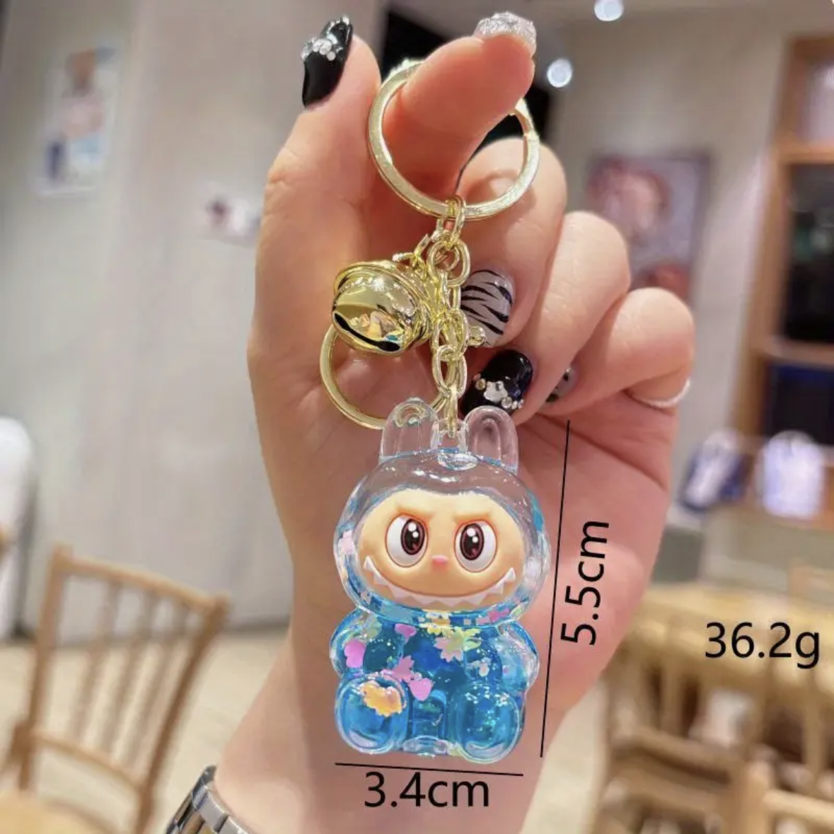 Keychain - Acrylic Labubu - Glitter Shaker