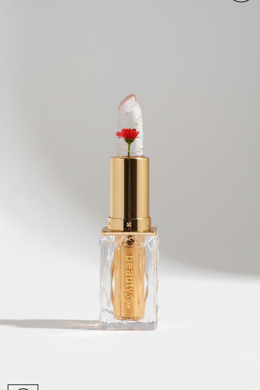 Lipstick - Crystal Flower Petal Color Changing - Beauty Sign