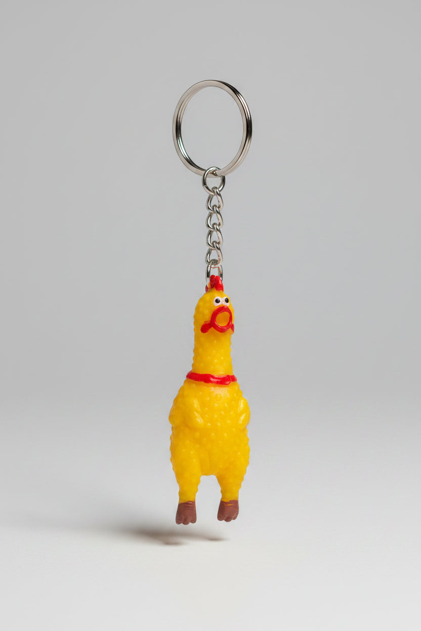 Keychain - Rubber Chicken