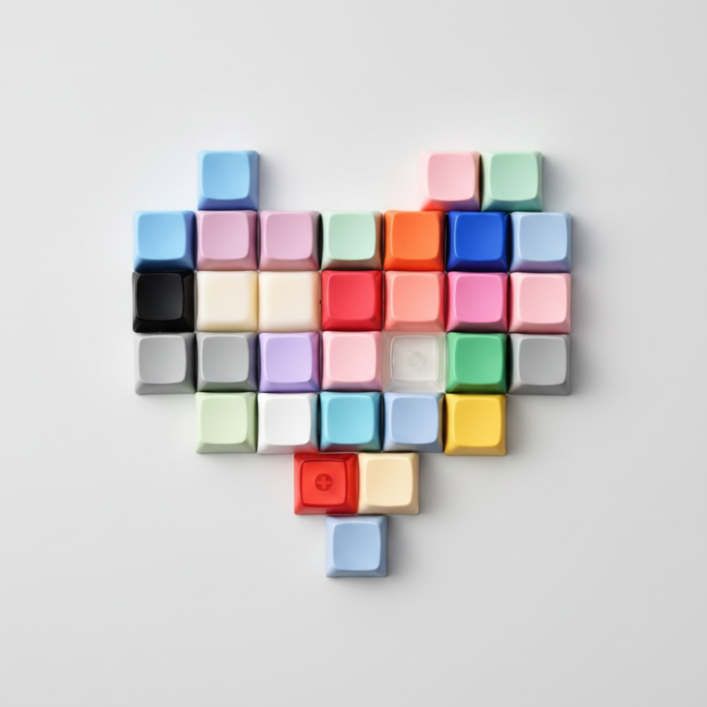 Fidget Clicker -  Keyboard Button - Random Color Key Cap