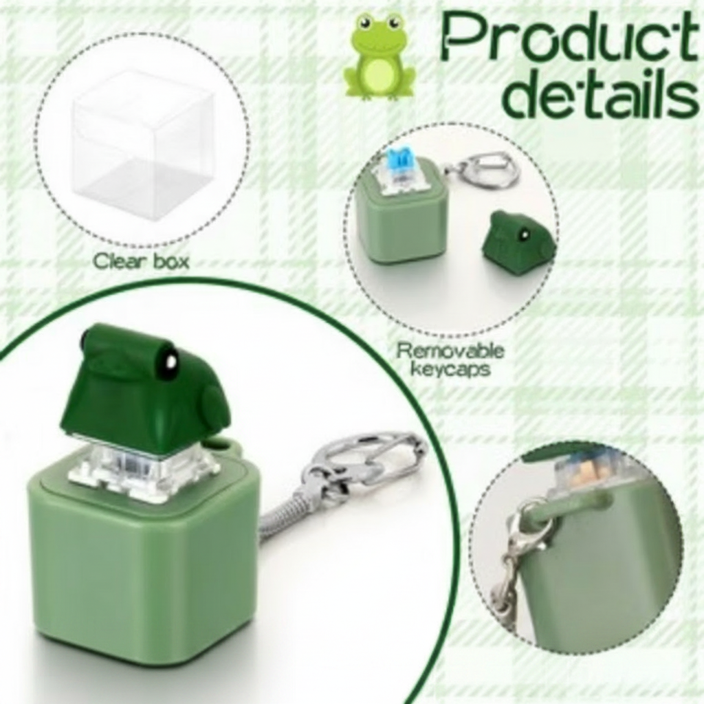 Fidget Clicker -  Animal Button - Noise Making - Duck - Frog - Lizard - Seagull