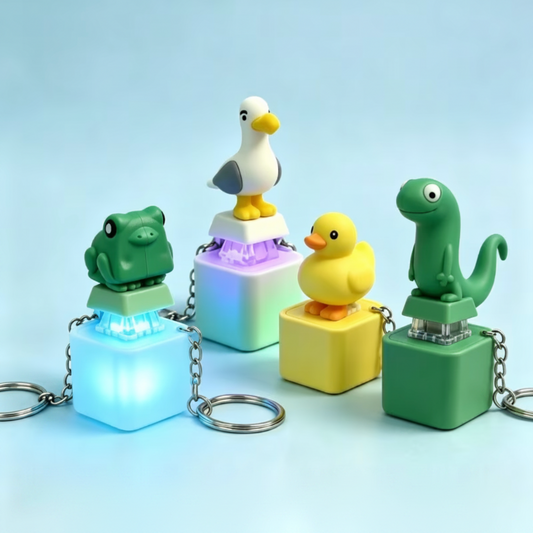 Fidget Clicker -  Animal Button - Noise Making - Duck - Frog - Lizard - Seagull