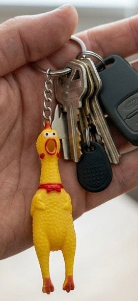 Keychain - Rubber Chicken