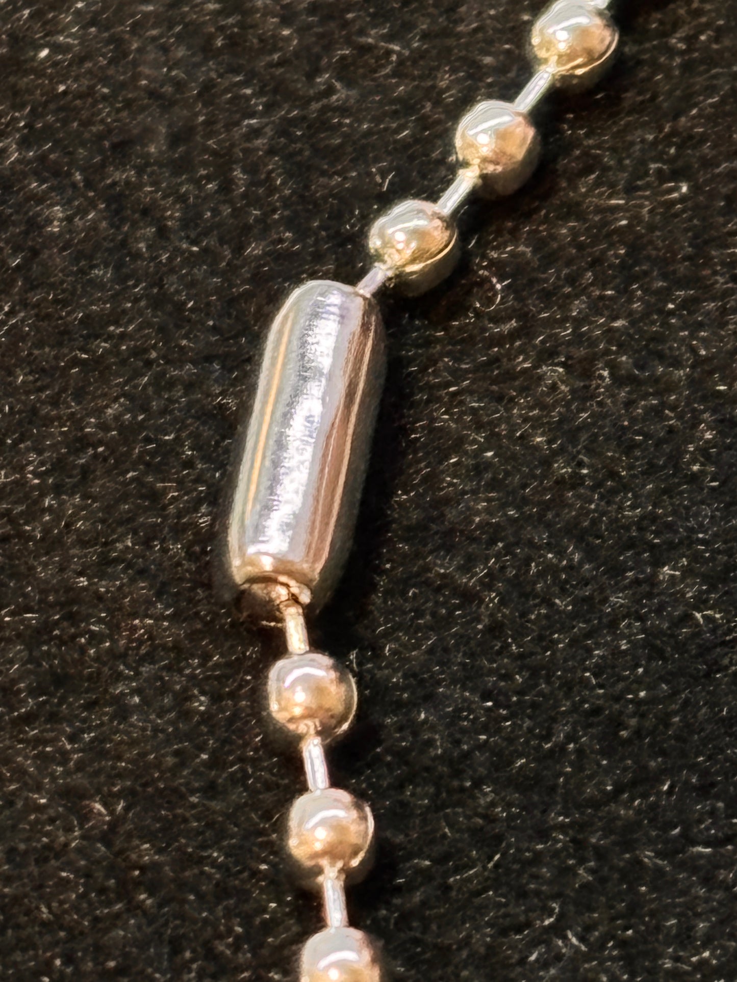Necklace - Silver Tone - Tiger's Head - on Ball Chain