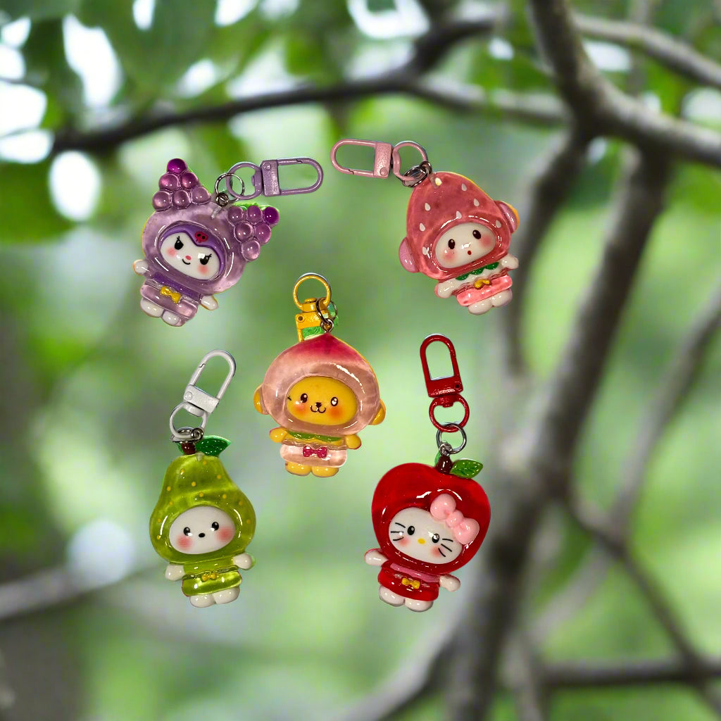 Keychain - Sanrio - Hello Kitty and her Fruity Friends