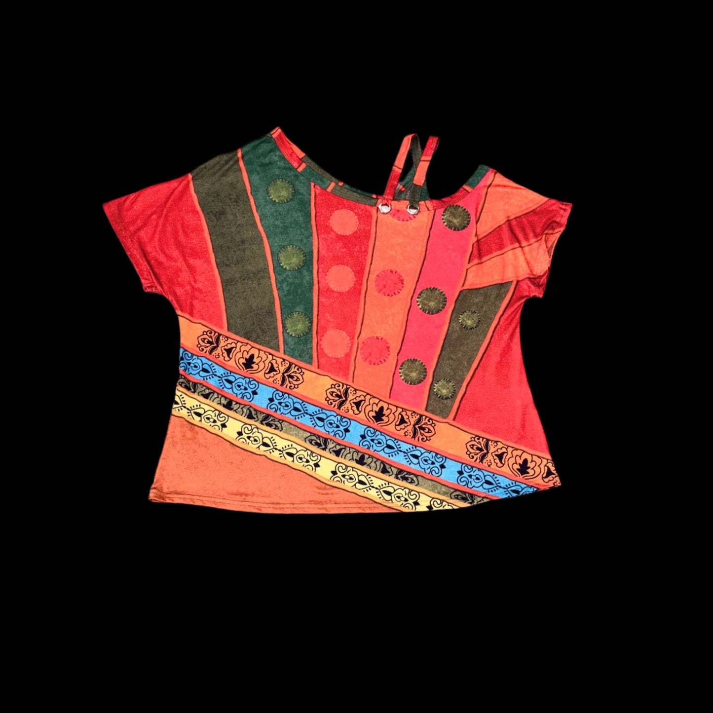 Ladies Top - Asymmetrical Off Shoulder - XL