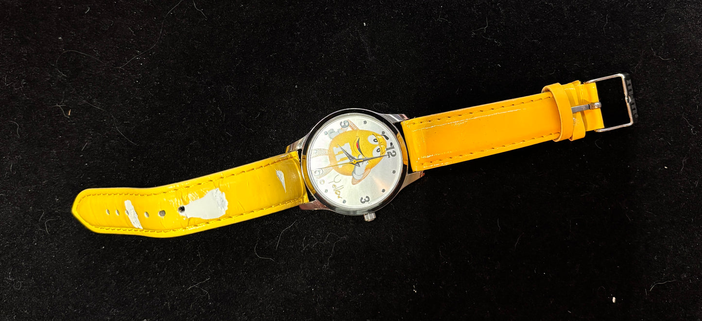 Watch - Collector's Piece - 2008 - M&M Fun Watch - Analog - Yellow