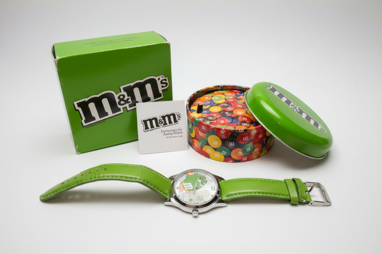 Watch - Collector's Piece - 2008 - M&M Fun Watch - Analog - Green