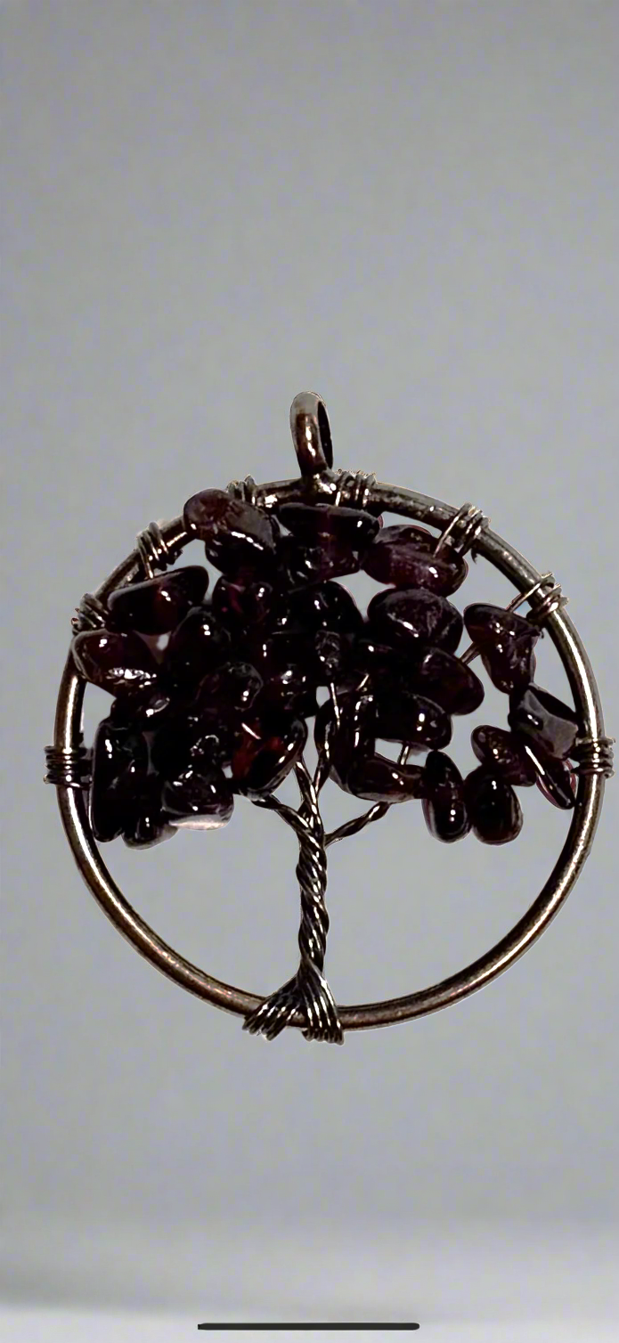 Pendant - Precious Stone Tree of Life