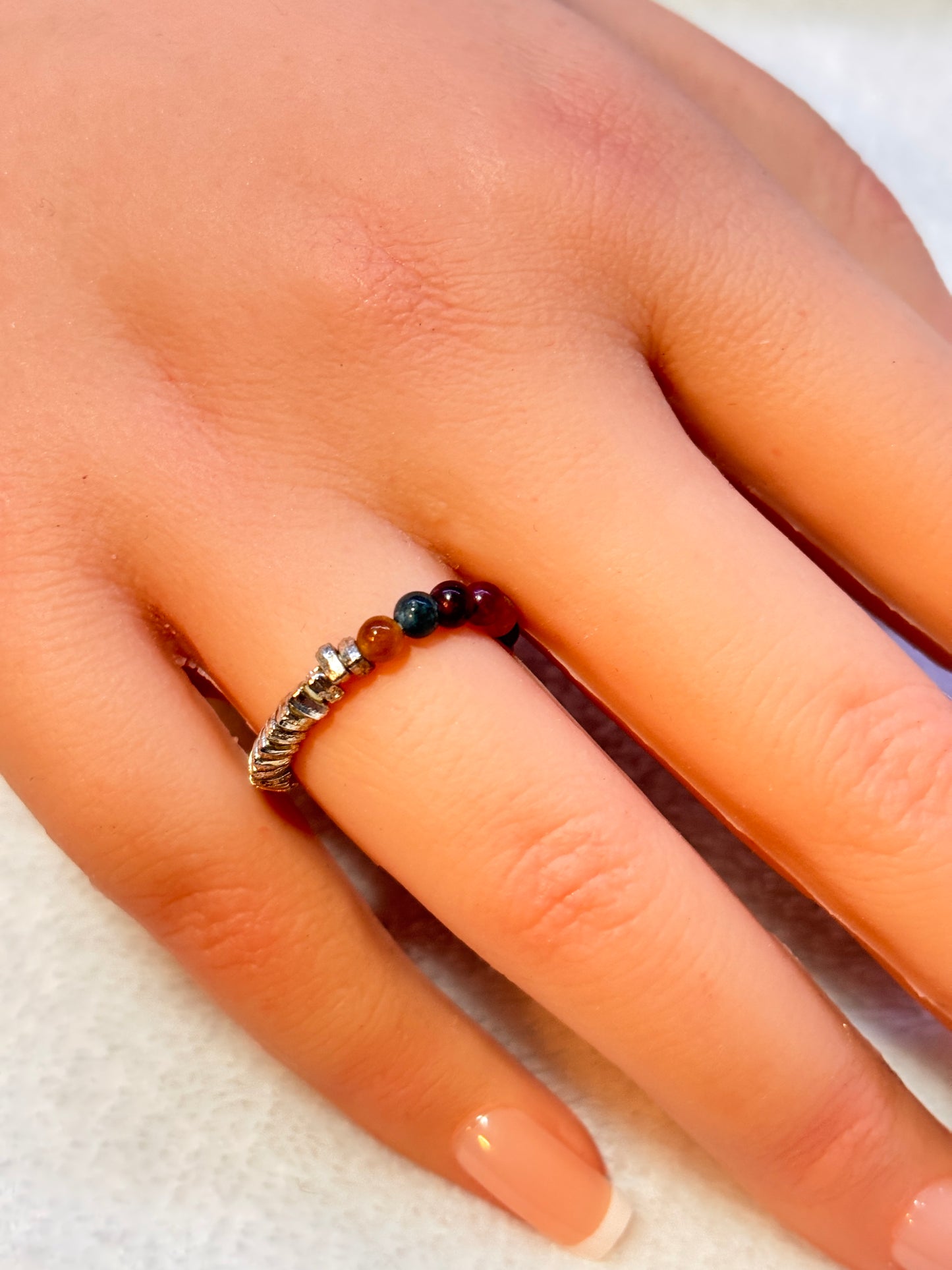 Handmade Seed Beaded Ring