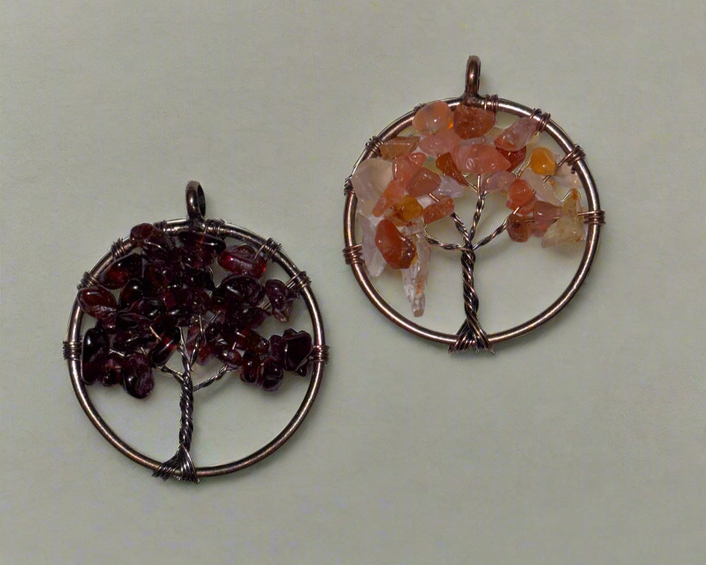 Pendant - Precious Stone Tree of Life