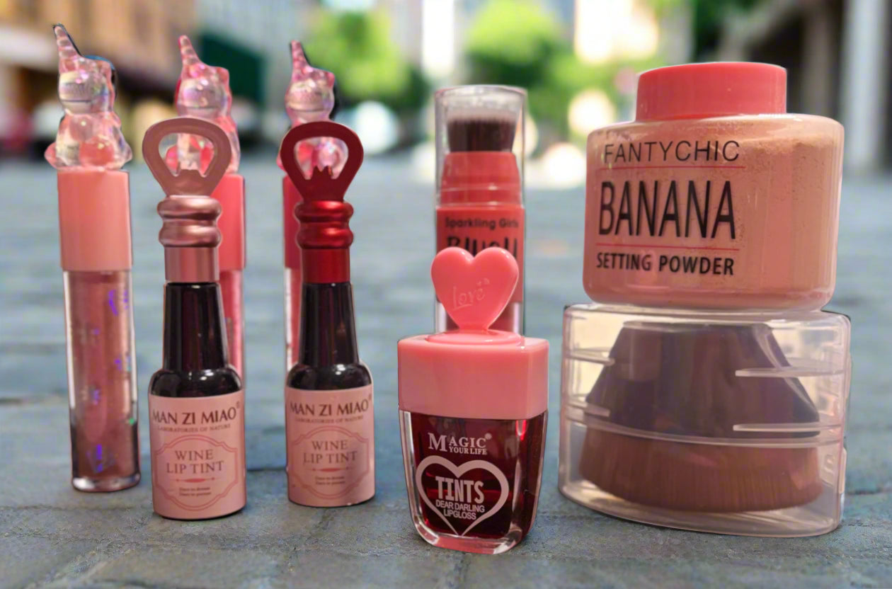 Makeup Set - Sweet and Sparkling Collection - 9 Piece Set