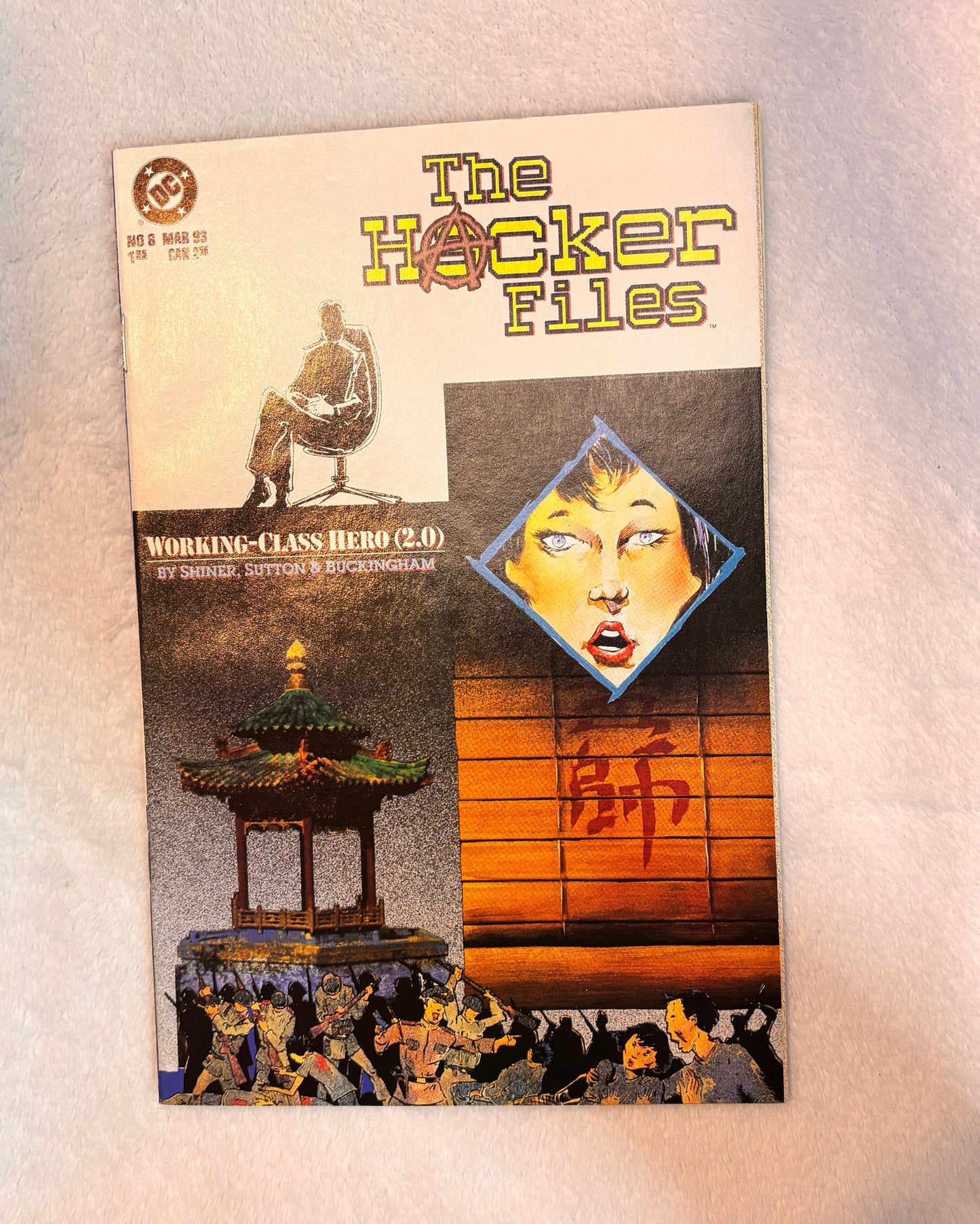 Comic Book - DC - March 1993 - The Hacker Files - #8 - Working Class hero (2.0)