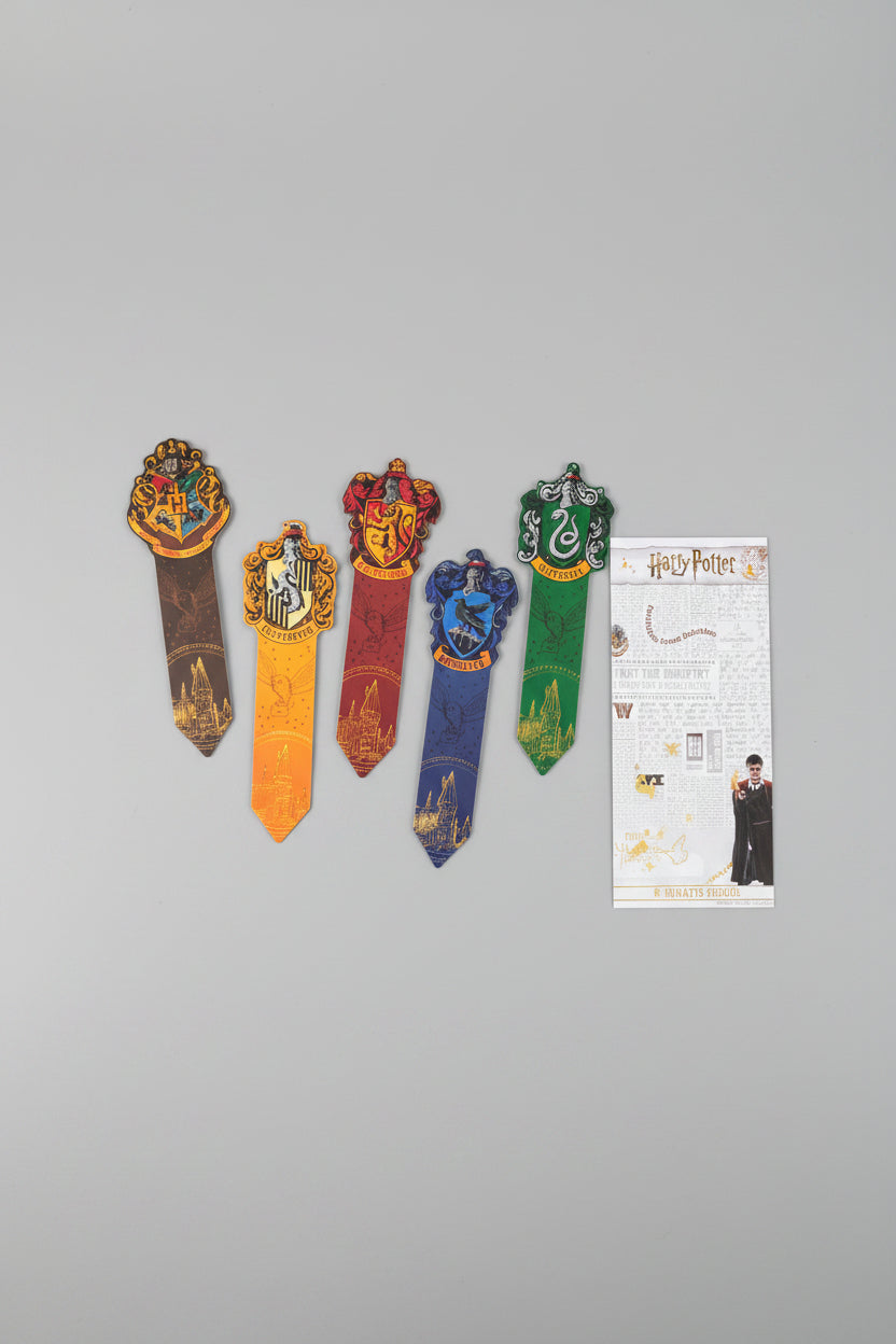 Bookmark - Hogwarts - with Harry Potter - House Crest Collection - Set of 5