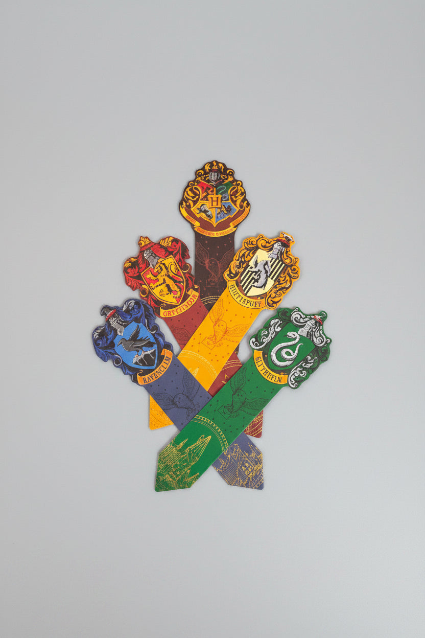 Bookmark - Hogwarts - with Harry Potter - House Crest Collection - Set of 5