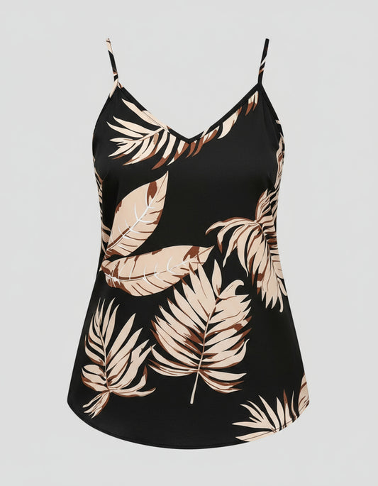 Blouse - Tropical Low Back Cami