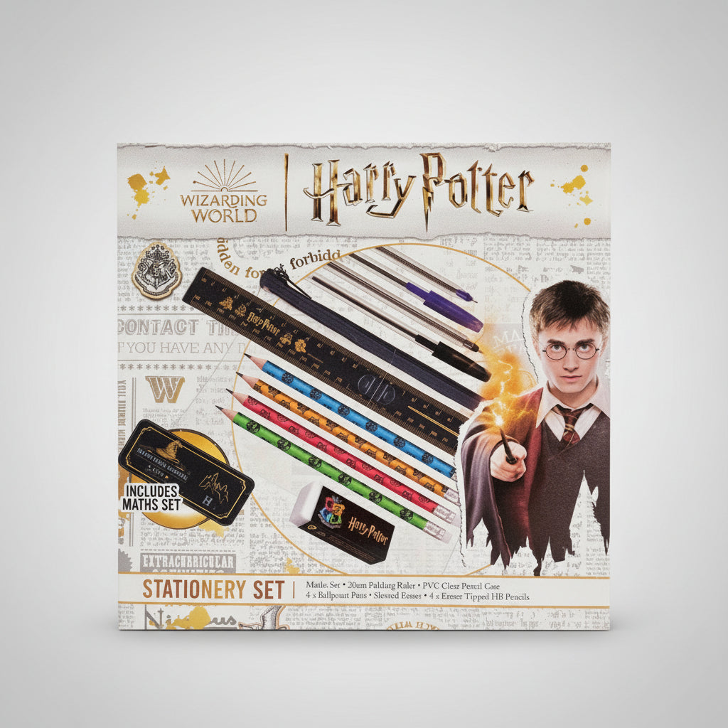 Stationery Set - Harry Potter- Wizarding World - Bonus Math Set
