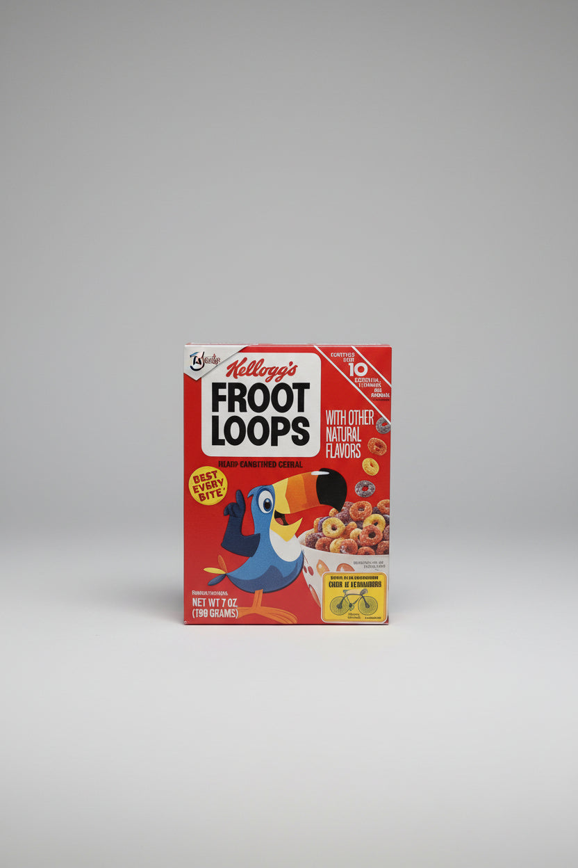 Mini Brands - ZURU - Miniature Size - Box of Kellogg's Froot Loop Cereal