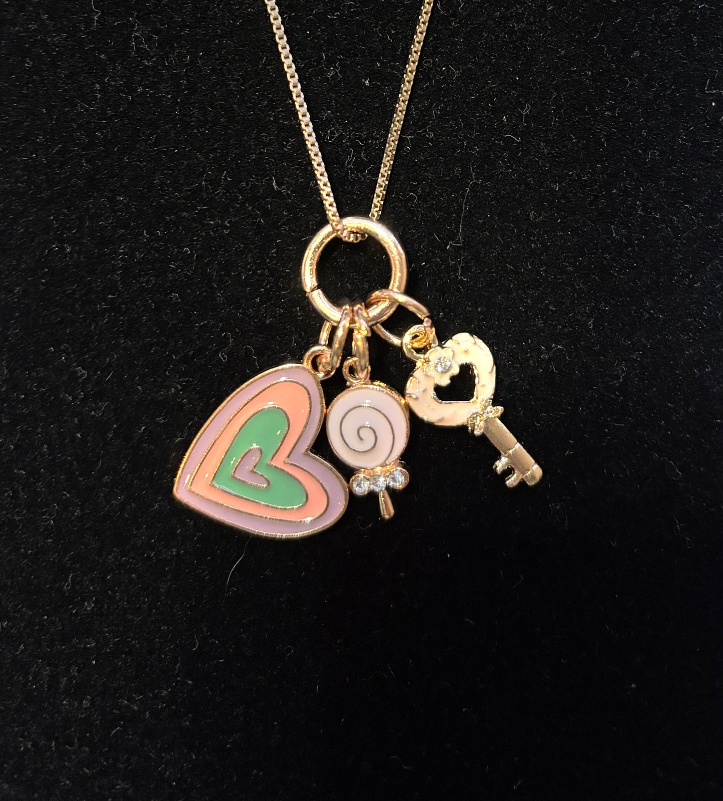 Necklace - Charms with Box Chain - 20"