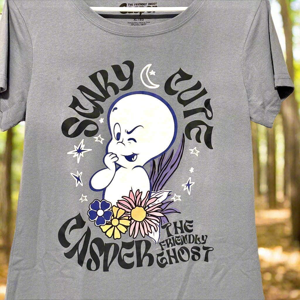 Juniors T Shirt - Casper the Friendly Ghost - XL