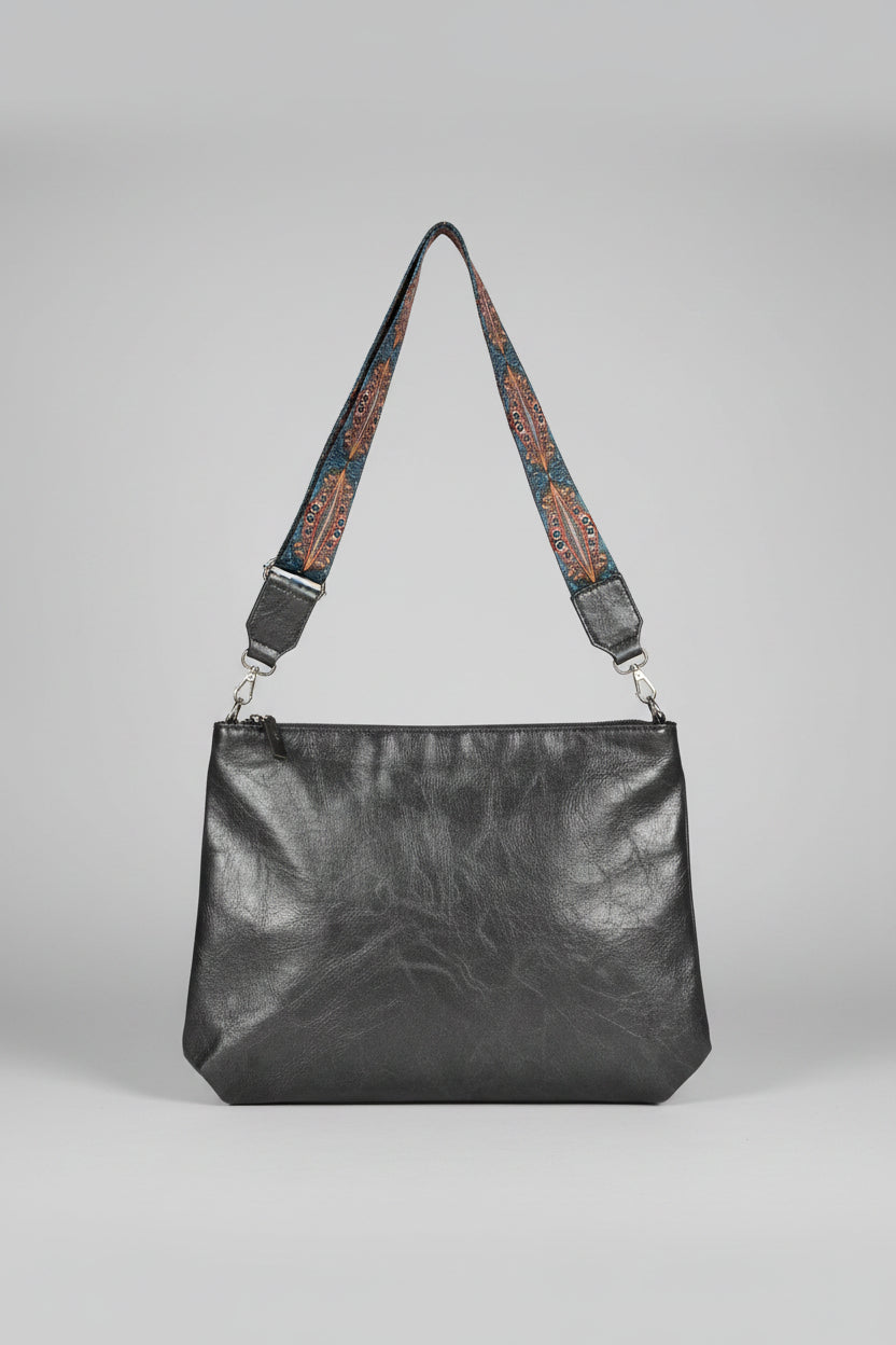 Bohemian Shoulder Bag - Fern Green - Crossbody - Broadband Adjustable Strap