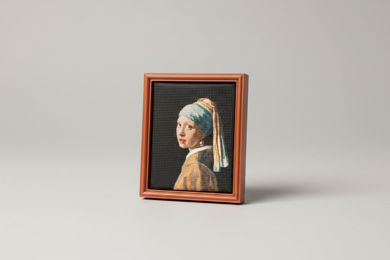Mini Brands - ZURU - Masterpieces - Miniature -  Johannes Vermeer's iconic "Girl with a Pearl Earring"