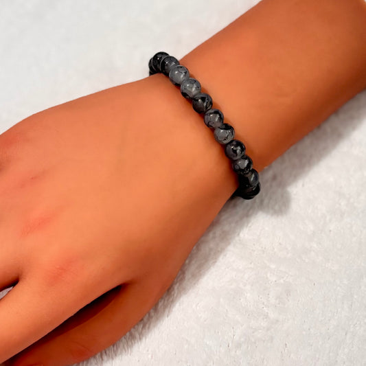 Bracelet - Grey and Black Labradorite