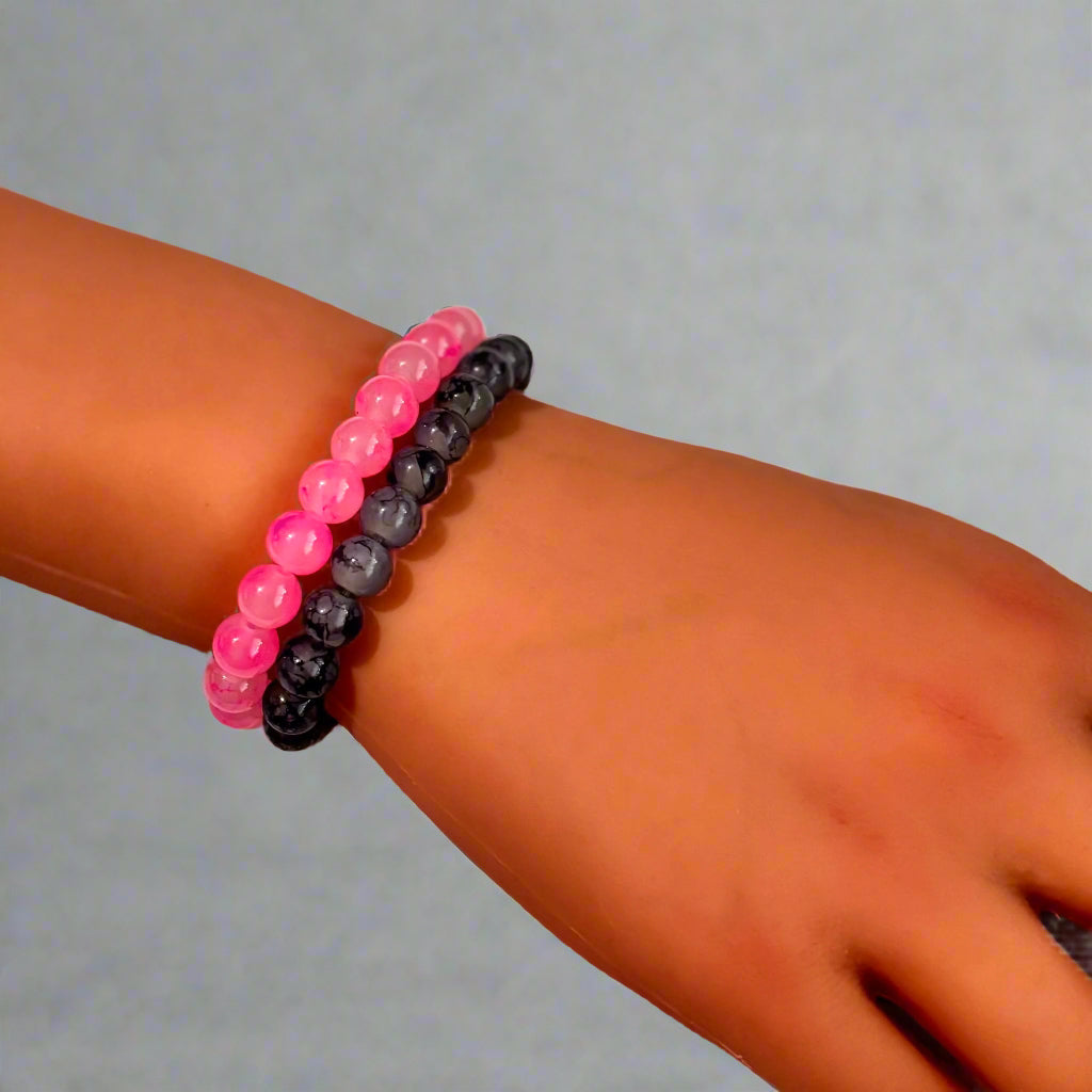 Bracelet - Bubble Gum Pink Quartz