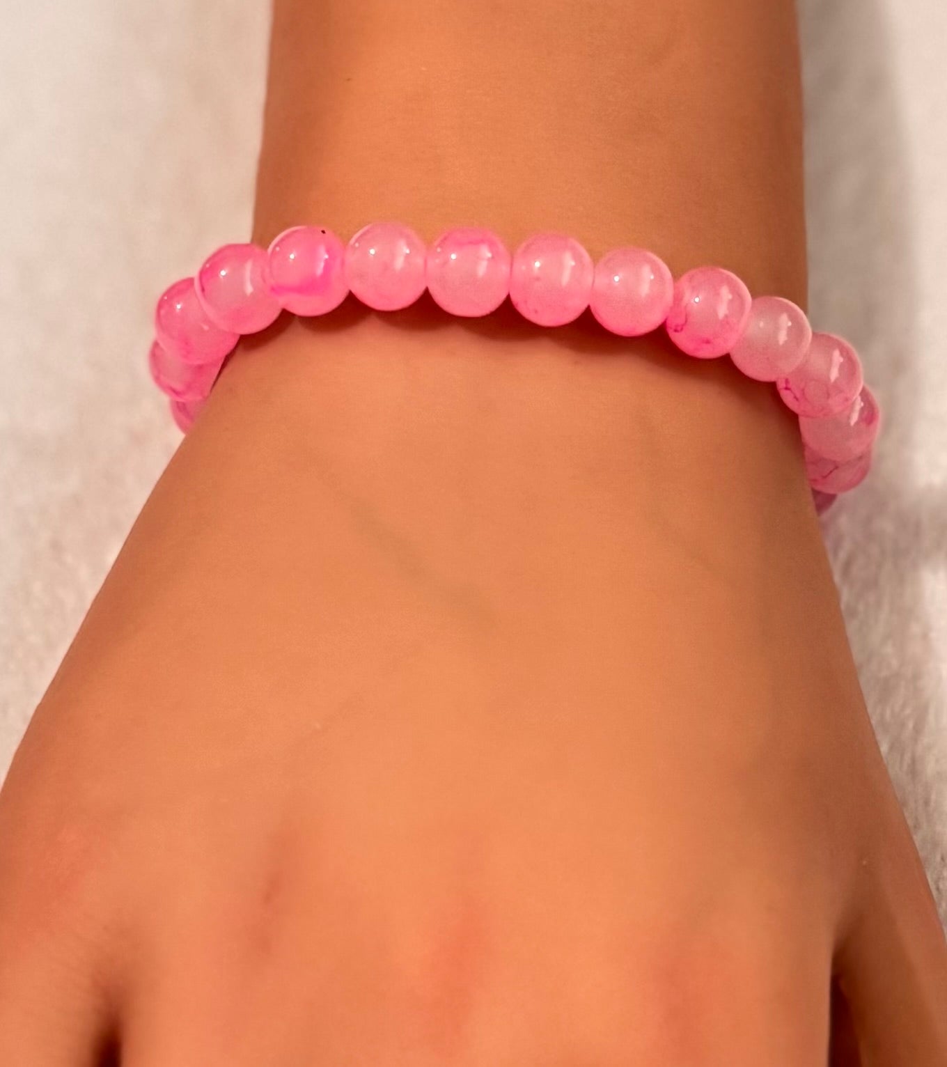 Bracelet - Bubble Gum Pink Quartz